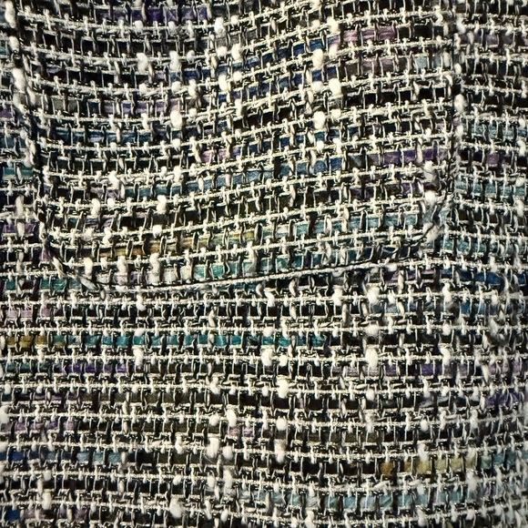 Ann Taylor LOFT Tweed Skirt - Black and White with hints of Purple and Green - Picture 2 of 7